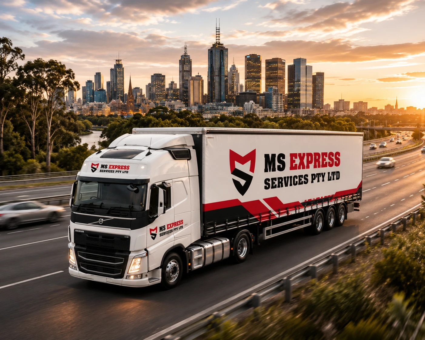 MS Express van on a Melbourne street